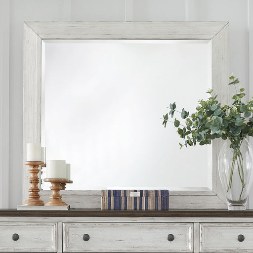 River Place - Mirror - Riverstone White & Tobacco – Mirrors by Liberty Furniture at Furniture Wholesale Plus , Nashville furniture store