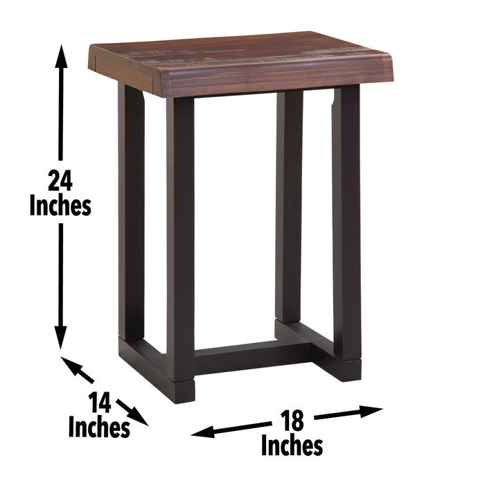 Jennings - Live Edge Stool (Set of 2) - Brown - Premium Stool Sets from Steve Silver Furniture - Just $199! Shop now at Furniture Wholesale Plus  We are the best furniture store in Nashville, Hendersonville, Goodlettsville, Madison, Antioch, Mount Juliet, Lebanon, Gallatin, Springfield, Murfreesboro, Franklin, Brentwood