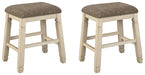 Bolanburg - Upholstered Stool (Set of 2) - Beige – Stool Sets by Signature Design by Ashley® at Furniture Wholesale Plus , Nashville furniture store