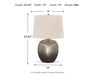Magalie - Metal Table Lamp  - Antique Silver Finish – Table Lamps by Signature Design by Ashley® at Furniture Wholesale Plus , Nashville furniture store