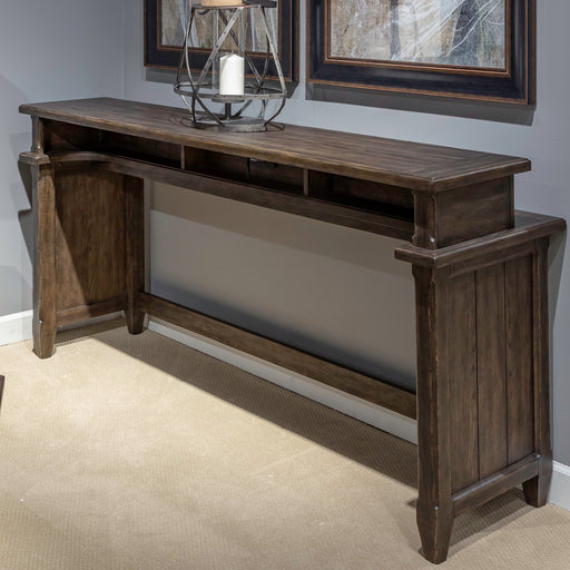 Paradise Valley - Console Bar Table - Saddle Brown – Console Tables by Liberty Furniture at Furniture Wholesale Plus , Nashville furniture store