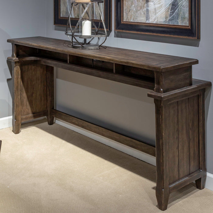 Paradise Valley - Console Bar Table - Saddle Brown – Console Tables by Liberty Furniture at Furniture Wholesale Plus , Nashville furniture store