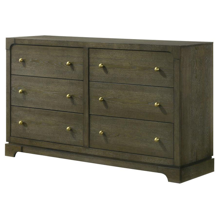 Gran Park - 6-Drawer Dresser Cabinet – Dressers by Coaster Fine Furniture at Furniture Wholesale Plus , Nashville furniture store