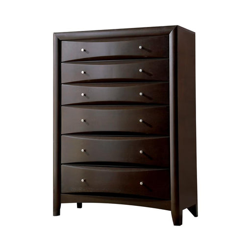 Phoenix 6-drawer Chest Deep Cappuccino - Premium Chest from Coaster Z2 Standard - Just $600! Shop now at Furniture Wholesale Plus  We are the best furniture store in Nashville, Hendersonville, Goodlettsville, Madison, Antioch, Mount Juliet, Lebanon, Gallatin, Springfield, Murfreesboro, Franklin, Brentwood