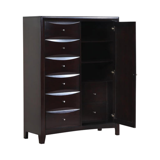 Phoenix 6-drawer Door Chest Deep Cappuccino - Premium Chest from Coaster Z2 Standard - Just $778! Shop now at Furniture Wholesale Plus  We are the best furniture store in Nashville, Hendersonville, Goodlettsville, Madison, Antioch, Mount Juliet, Lebanon, Gallatin, Springfield, Murfreesboro, Franklin, Brentwood