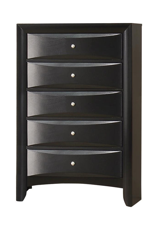 Briana Rectangular 5-drawer Chest Black - Premium Chest from Coaster Z2 Standard - Just $400! Shop now at Furniture Wholesale Plus  We are the best furniture store in Nashville, Hendersonville, Goodlettsville, Madison, Antioch, Mount Juliet, Lebanon, Gallatin, Springfield, Murfreesboro, Franklin, Brentwood