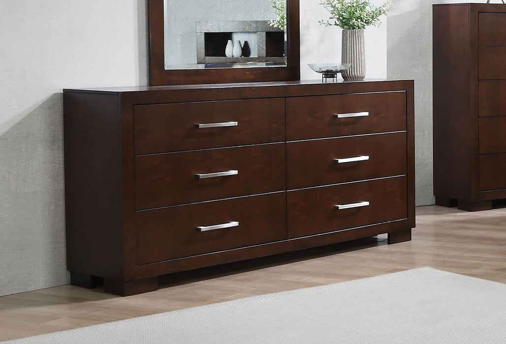 Jessica 6-drawer Dresser Cappuccino - Premium Dresser from Coaster Z2 Standard - Just $668! Shop now at Furniture Wholesale Plus  We are the best furniture store in Nashville, Hendersonville, Goodlettsville, Madison, Antioch, Mount Juliet, Lebanon, Gallatin, Springfield, Murfreesboro, Franklin, Brentwood