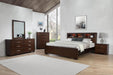 Jessica Bedroom Set with Bookcase Headboard Cappuccino - Premium Bedroom Set from Coaster Z2 Standard - Just $1778! Shop now at Furniture Wholesale Plus  We are the best furniture store in Nashville, Hendersonville, Goodlettsville, Madison, Antioch, Mount Juliet, Lebanon, Gallatin, Springfield, Murfreesboro, Franklin, Brentwood