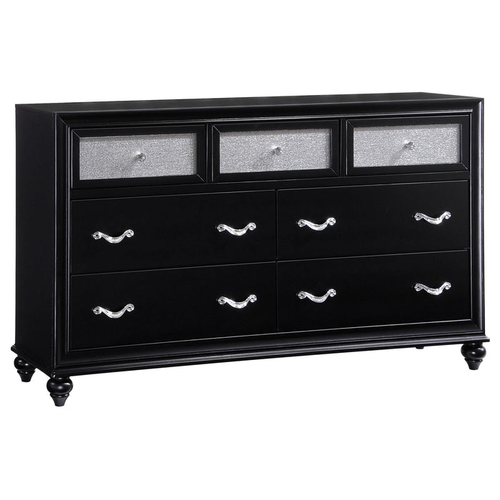 Barzini 7-drawer Rectangular Dresser Black - Premium Dresser from Coaster Z2 Standard - Just $604! Shop now at Furniture Wholesale Plus  We are the best furniture store in Nashville, Hendersonville, Goodlettsville, Madison, Antioch, Mount Juliet, Lebanon, Gallatin, Springfield, Murfreesboro, Franklin, Brentwood