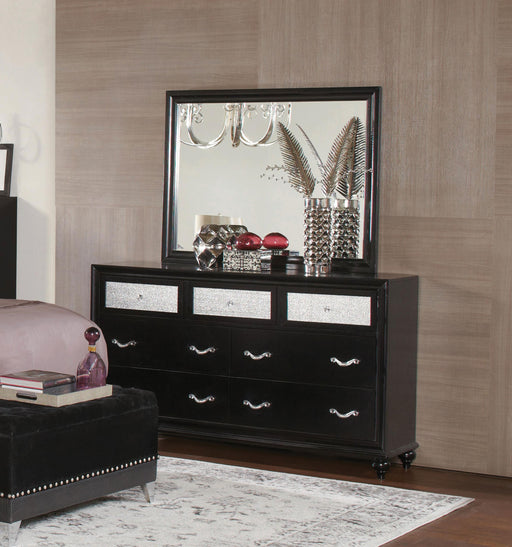 Barzini Rectangular Dresser Mirror Black - Premium Mirror from Coaster Z2 Standard - Just $136! Shop now at Furniture Wholesale Plus  We are the best furniture store in Nashville, Hendersonville, Goodlettsville, Madison, Antioch, Mount Juliet, Lebanon, Gallatin, Springfield, Murfreesboro, Franklin, Brentwood