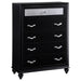 Barzini 5-drawer Rectangular Chest Black - Premium Chest from Coaster Z2 Standard - Just $520! Shop now at Furniture Wholesale Plus  We are the best furniture store in Nashville, Hendersonville, Goodlettsville, Madison, Antioch, Mount Juliet, Lebanon, Gallatin, Springfield, Murfreesboro, Franklin, Brentwood