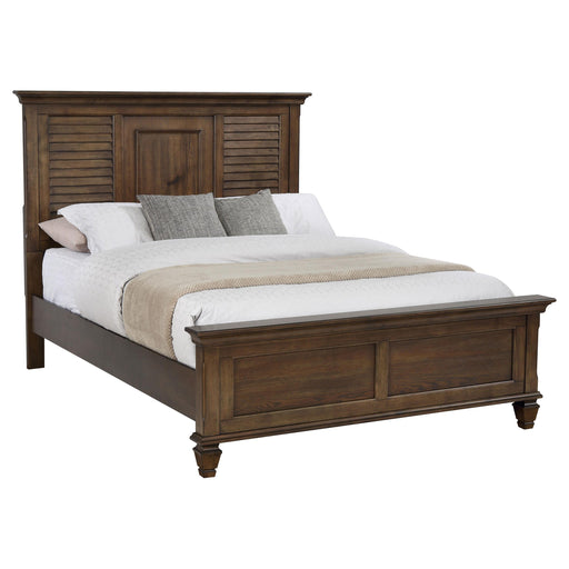 Franco Eastern King Panel Bed Burnished Oak - Premium Bed from Coaster Z2 Standard - Just $730! Shop now at Furniture Wholesale Plus  We are the best furniture store in Nashville, Hendersonville, Goodlettsville, Madison, Antioch, Mount Juliet, Lebanon, Gallatin, Springfield, Murfreesboro, Franklin, Brentwood