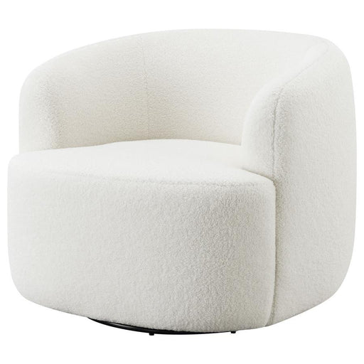 Hudson - Faux Sheepskin Upholstered Swivel Chair - Natural - Premium Swivel Chairs from CoasterElevations - Just $579! Shop now at Furniture Wholesale Plus  We are the best furniture store in Nashville, Hendersonville, Goodlettsville, Madison, Antioch, Mount Juliet, Lebanon, Gallatin, Springfield, Murfreesboro, Franklin, Brentwood