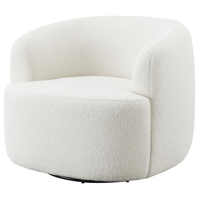 Hudson - Faux Sheepskin Upholstered Swivel Chair - Natural - Premium Swivel Chairs from CoasterElevations - Just $579! Shop now at Furniture Wholesale Plus  We are the best furniture store in Nashville, Hendersonville, Goodlettsville, Madison, Antioch, Mount Juliet, Lebanon, Gallatin, Springfield, Murfreesboro, Franklin, Brentwood