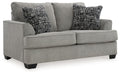 Deakin - Loveseat - Ash – Stationary Loveseats by Signature Design by Ashley® at Furniture Wholesale Plus , Nashville furniture store