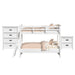 Hampton Kids - Bunk With Ladder Bedroom Set – 3 Piece Bedroom Sets by Elements International at Furniture Wholesale Plus , Nashville furniture store