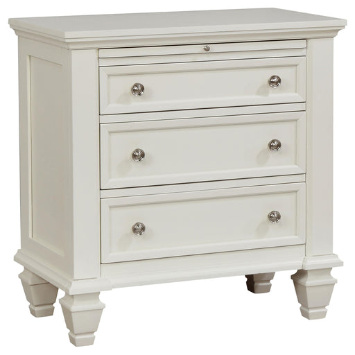 Sandy Beach 3-drawer Nightstand Cream White - Premium Nightstand from Coaster Z2 Standard - Just $336! Shop now at Furniture Wholesale Plus  We are the best furniture store in Nashville, Hendersonville, Goodlettsville, Madison, Antioch, Mount Juliet, Lebanon, Gallatin, Springfield, Murfreesboro, Franklin, Brentwood