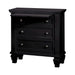 Sandy Beach 3-drawer Nightstand Black - Premium Nightstand from Coaster Z2 Standard - Just $336! Shop now at Furniture Wholesale Plus  We are the best furniture store in Nashville, Hendersonville, Goodlettsville, Madison, Antioch, Mount Juliet, Lebanon, Gallatin, Springfield, Murfreesboro, Franklin, Brentwood