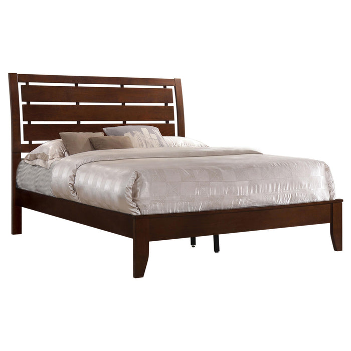 Serenity Full Panel Bed with Cut-out Headboard Rich Merlot - Premium Bed from Coaster Z2 Standard - Just $290! Shop now at Furniture Wholesale Plus  We are the best furniture store in Nashville, Hendersonville, Goodlettsville, Madison, Antioch, Mount Juliet, Lebanon, Gallatin, Springfield, Murfreesboro, Franklin, Brentwood