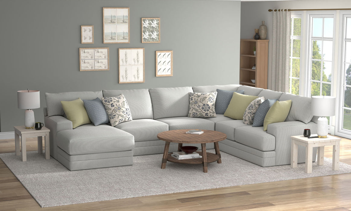 Stockbridge - Sectional With Comfort Coil Seating And 9 Accent Pillows Included – Stationary Sectionals by Jackson at Furniture Wholesale Plus , Nashville furniture store