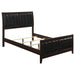 Carlton Full Upholstered Panel Bed Cappuccino and Black - Premium Bed from Coaster Z2 Standard - Just $338! Shop now at Furniture Wholesale Plus  We are the best furniture store in Nashville, Hendersonville, Goodlettsville, Madison, Antioch, Mount Juliet, Lebanon, Gallatin, Springfield, Murfreesboro, Franklin, Brentwood