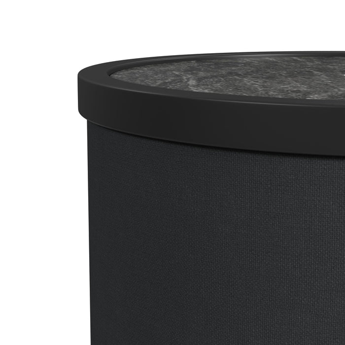 Halo - Round Smart End Table - Black – End Tables by Elements International at Furniture Wholesale Plus , Nashville furniture store