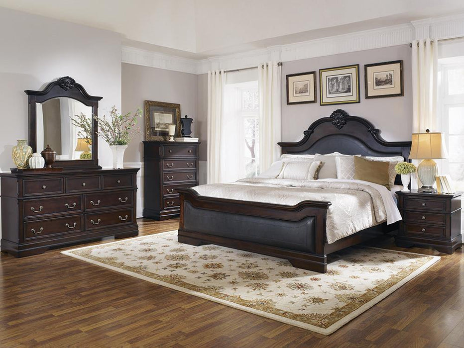 Cambridge Carved Bedroom Set Cappuccino - Premium Bedroom Set from Coaster Z2 Standard - Just $1998! Shop now at Furniture Wholesale Plus  We are the best furniture store in Nashville, Hendersonville, Goodlettsville, Madison, Antioch, Mount Juliet, Lebanon, Gallatin, Springfield, Murfreesboro, Franklin, Brentwood