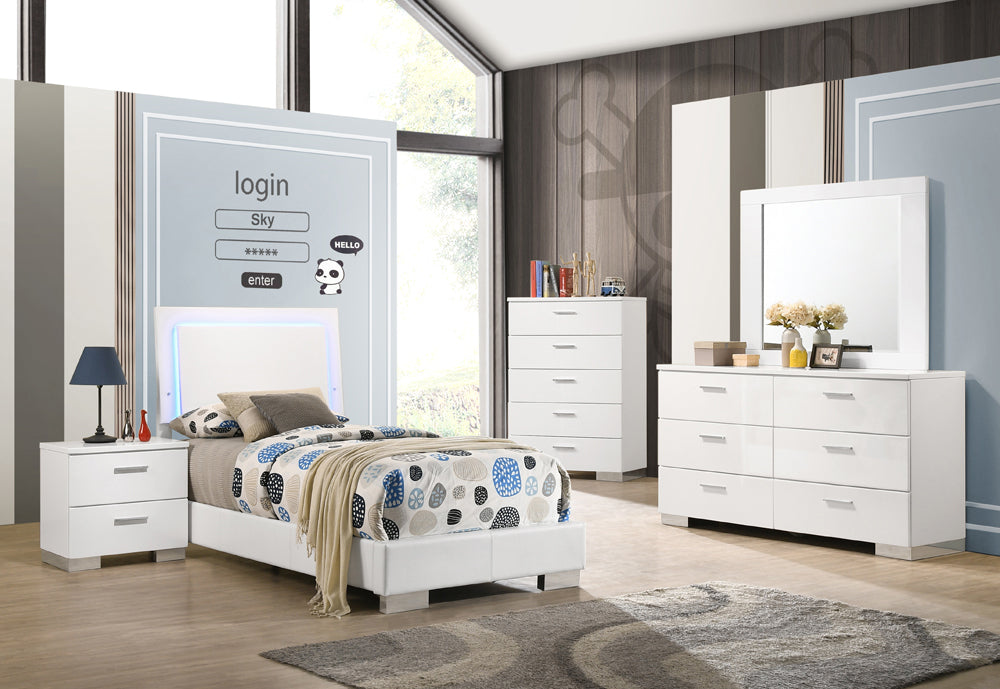 Felicity Bedroom Set - Premium Youth Bedroom Set from Coaster Z2 Standard - Just $1530! Shop now at Furniture Wholesale Plus  We are the best furniture store in Nashville, Hendersonville, Goodlettsville, Madison, Antioch, Mount Juliet, Lebanon, Gallatin, Springfield, Murfreesboro, Franklin, Brentwood