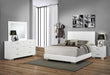 Felicity 4-piece Eastern King Bedroom Set Glossy White - Premium Bedroom Set from Coaster Z2 Standard - Just $1618! Shop now at Furniture Wholesale Plus  We are the best furniture store in Nashville, Hendersonville, Goodlettsville, Madison, Antioch, Mount Juliet, Lebanon, Gallatin, Springfield, Murfreesboro, Franklin, Brentwood