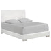 Felicity Eastern King Panel Bed Glossy White - Premium Bed from Coaster Z2 Standard - Just $486! Shop now at Furniture Wholesale Plus  We are the best furniture store in Nashville, Hendersonville, Goodlettsville, Madison, Antioch, Mount Juliet, Lebanon, Gallatin, Springfield, Murfreesboro, Franklin, Brentwood