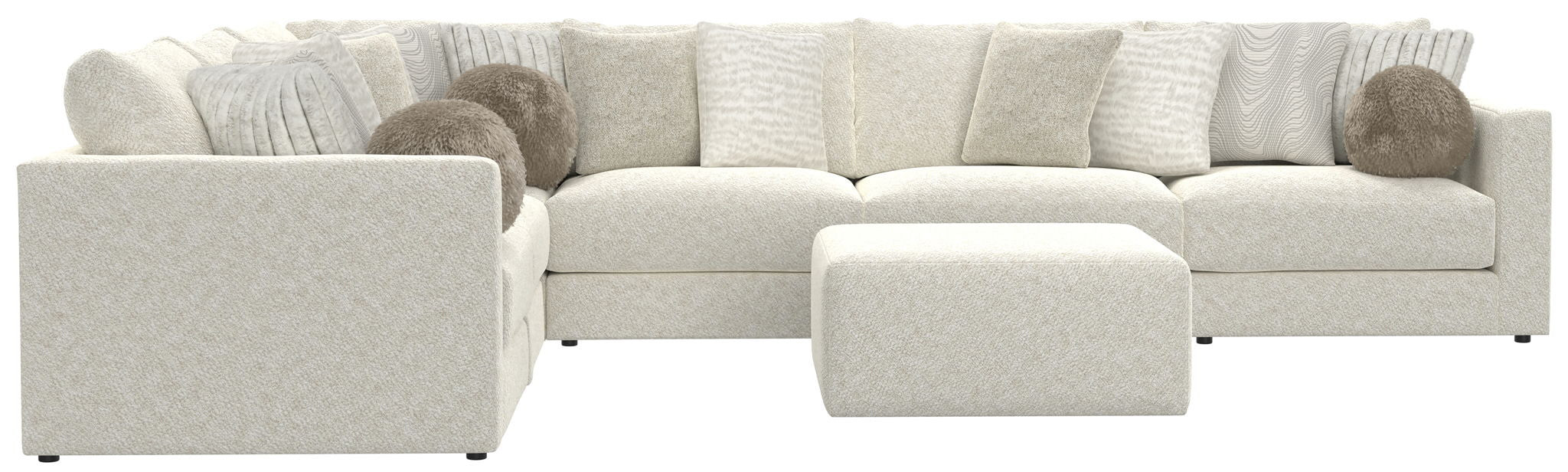 Ritzy - Modular Sofa And Included Cocktail Ottoman – 2 Piece Living Room Sets by Jackson at Furniture Wholesale Plus , Nashville furniture store