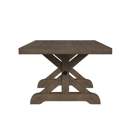 Yellowstone - Dining Table With 2X12" Leaves - Gray – Dining Tables with Extensions by Elements International at Furniture Wholesale Plus , Nashville furniture store