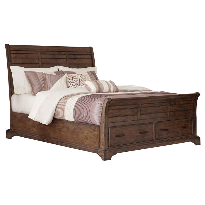 Elk Grove Eastern King Storage Bed Vintage Bourbon - Premium Bed from Coaster Z2 Standard - Just $1338! Shop now at Furniture Wholesale Plus  We are the best furniture store in Nashville, Hendersonville, Goodlettsville, Madison, Antioch, Mount Juliet, Lebanon, Gallatin, Springfield, Murfreesboro, Franklin, Brentwood