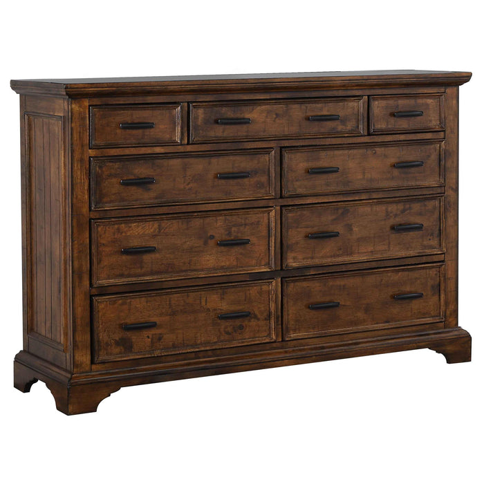 Elk Grove 9-drawer Dresser with Jewelry Tray Vintage Bourbon - Premium Dresser from Coaster Z2 Standard - Just $880! Shop now at Furniture Wholesale Plus  We are the best furniture store in Nashville, Hendersonville, Goodlettsville, Madison, Antioch, Mount Juliet, Lebanon, Gallatin, Springfield, Murfreesboro, Franklin, Brentwood