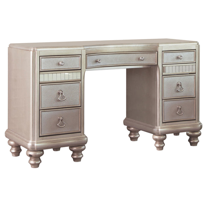 Bling Game 9-drawer Vanity Desk Metallic Platinum - Premium Vanity from Coaster Z2 Standard - Just $778! Shop now at Furniture Wholesale Plus  We are the best furniture store in Nashville, Hendersonville, Goodlettsville, Madison, Antioch, Mount Juliet, Lebanon, Gallatin, Springfield, Murfreesboro, Franklin, Brentwood