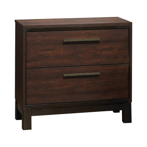 Edmonton 2-drawer Nightstand Rustic Tobacco - Premium Nightstand from Coaster Z2 Standard - Just $152! Shop now at Furniture Wholesale Plus  We are the best furniture store in Nashville, Hendersonville, Goodlettsville, Madison, Antioch, Mount Juliet, Lebanon, Gallatin, Springfield, Murfreesboro, Franklin, Brentwood