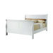 Louis Philippe Full Sleigh Panel Bed White - Premium Bed from Coaster Z2 Standard - Just $358! Shop now at Furniture Wholesale Plus  We are the best furniture store in Nashville, Hendersonville, Goodlettsville, Madison, Antioch, Mount Juliet, Lebanon, Gallatin, Springfield, Murfreesboro, Franklin, Brentwood