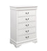 Louis Philippe 5-drawer Chest White - Premium Chest from Coaster Z2 Standard - Just $372! Shop now at Furniture Wholesale Plus  We are the best furniture store in Nashville, Hendersonville, Goodlettsville, Madison, Antioch, Mount Juliet, Lebanon, Gallatin, Springfield, Murfreesboro, Franklin, Brentwood