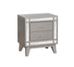 Leighton 2-drawer Nightstand Metallic Mercury - Premium Nightstand from Coaster Z2 Standard - Just $264! Shop now at Furniture Wholesale Plus  We are the best furniture store in Nashville, Hendersonville, Goodlettsville, Madison, Antioch, Mount Juliet, Lebanon, Gallatin, Springfield, Murfreesboro, Franklin, Brentwood