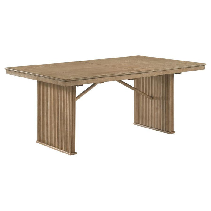 Adina - Extension Dining Table - Distressed Light Brown - Premium Dining Tables with Extensions from Coaster Fine Furniture - Just $799! Shop now at Furniture Wholesale Plus  We are the best furniture store in Nashville, Hendersonville, Goodlettsville, Madison, Antioch, Mount Juliet, Lebanon, Gallatin, Springfield, Murfreesboro, Franklin, Brentwood