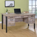 Samson - 4-Drawer Office Computer Desk - Weathered Oak - Premium Computer Desks from CoasterEveryday - Just $419! Shop now at Furniture Wholesale Plus  We are the best furniture store in Nashville, Hendersonville, Goodlettsville, Madison, Antioch, Mount Juliet, Lebanon, Gallatin, Springfield, Murfreesboro, Franklin, Brentwood