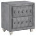 Deanna 2-drawer Rectangular Nightstand Grey - Premium Nightstand from Coaster Z2 Standard - Just $280! Shop now at Furniture Wholesale Plus  We are the best furniture store in Nashville, Hendersonville, Goodlettsville, Madison, Antioch, Mount Juliet, Lebanon, Gallatin, Springfield, Murfreesboro, Franklin, Brentwood