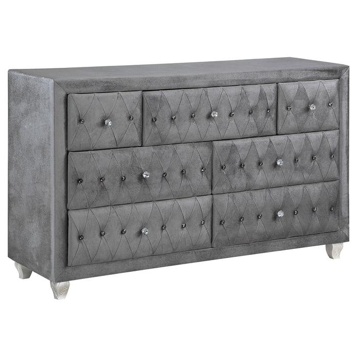 Deanna 7-drawer Rectangular Dresser Grey - Premium Dresser from Coaster Z2 Standard - Just $736! Shop now at Furniture Wholesale Plus  We are the best furniture store in Nashville, Hendersonville, Goodlettsville, Madison, Antioch, Mount Juliet, Lebanon, Gallatin, Springfield, Murfreesboro, Franklin, Brentwood