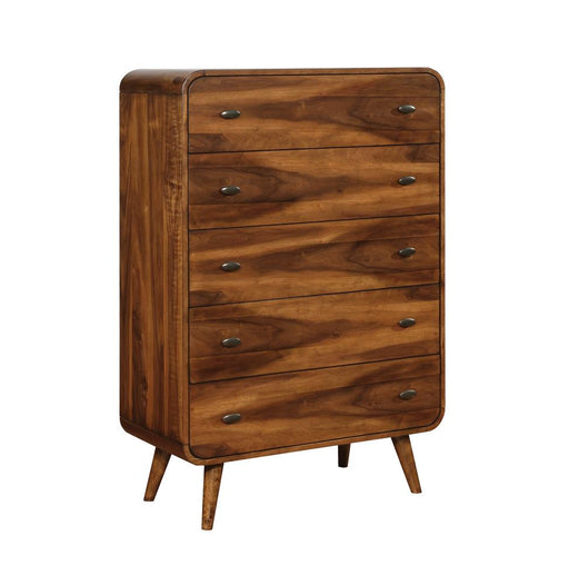 Robyn 5-drawer Chest Dark Walnut - Premium Chest from Coaster Z2 Standard - Just $620! Shop now at Furniture Wholesale Plus  We are the best furniture store in Nashville, Hendersonville, Goodlettsville, Madison, Antioch, Mount Juliet, Lebanon, Gallatin, Springfield, Murfreesboro, Franklin, Brentwood