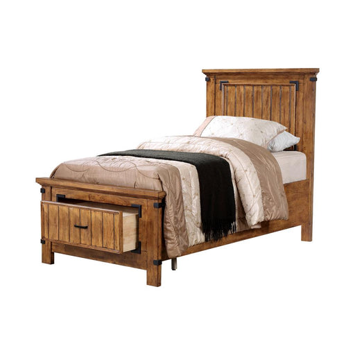 Brenner Twin Storage Bed Rustic Honey - Premium Bed from Coaster Z2 Standard - Just $458! Shop now at Furniture Wholesale Plus  We are the best furniture store in Nashville, Hendersonville, Goodlettsville, Madison, Antioch, Mount Juliet, Lebanon, Gallatin, Springfield, Murfreesboro, Franklin, Brentwood