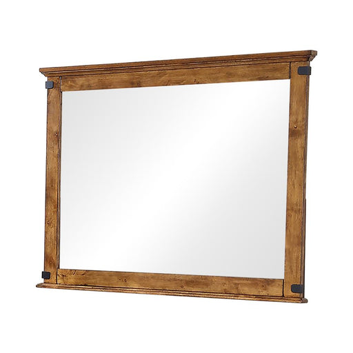 Brenner Rectangular Dresser Mirror Rustic Honey - Premium Mirror from Coaster Z2 Standard - Just $144! Shop now at Furniture Wholesale Plus  We are the best furniture store in Nashville, Hendersonville, Goodlettsville, Madison, Antioch, Mount Juliet, Lebanon, Gallatin, Springfield, Murfreesboro, Franklin, Brentwood