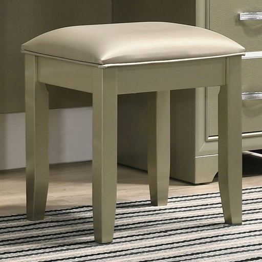 Beaumont Upholstered Vanity Stool Champagne Gold and Champagne - Premium Vanity Stool from Coaster Z2 Standard - Just $80! Shop now at Furniture Wholesale Plus  We are the best furniture store in Nashville, Hendersonville, Goodlettsville, Madison, Antioch, Mount Juliet, Lebanon, Gallatin, Springfield, Murfreesboro, Franklin, Brentwood