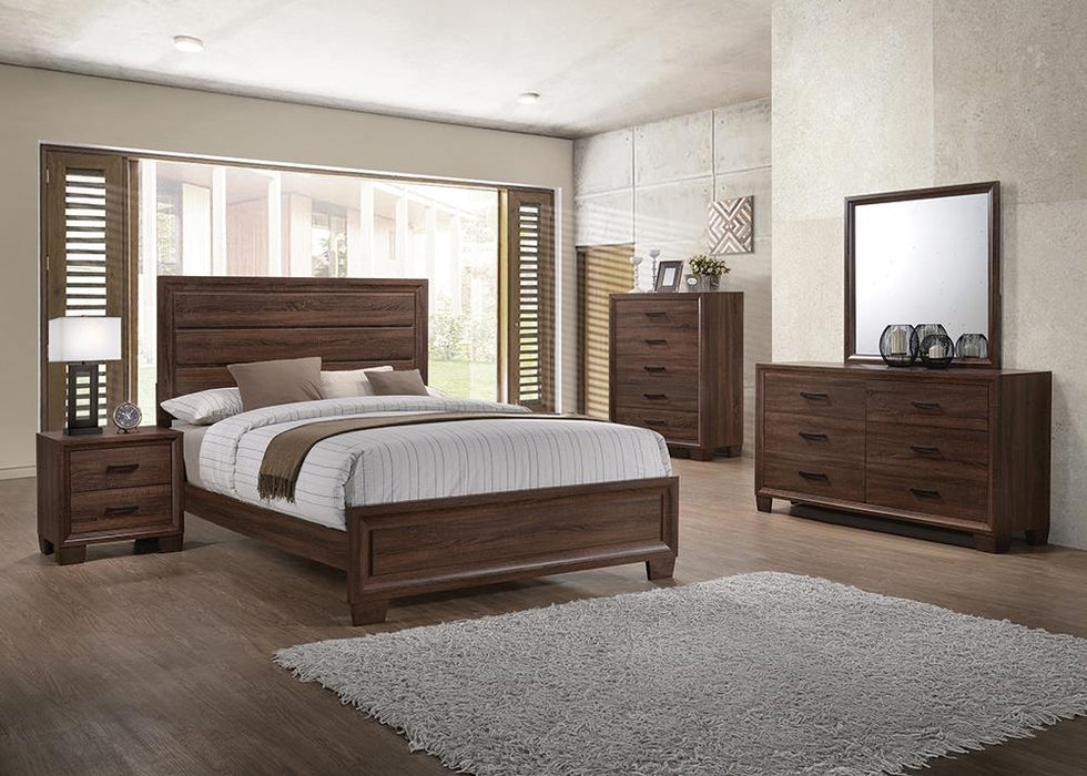 Brandon Bedroom Set Medium Warm Brown - Premium Bedroom Set from Coaster Z2 Standard - Just $990! Shop now at Furniture Wholesale Plus  We are the best furniture store in Nashville, Hendersonville, Goodlettsville, Madison, Antioch, Mount Juliet, Lebanon, Gallatin, Springfield, Murfreesboro, Franklin, Brentwood