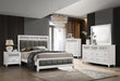 Barzini 4-piece Eastern King Panel Bedroom Set White - Premium Bedroom Set from Coaster Z2 Standard - Just $1538! Shop now at Furniture Wholesale Plus  We are the best furniture store in Nashville, Hendersonville, Goodlettsville, Madison, Antioch, Mount Juliet, Lebanon, Gallatin, Springfield, Murfreesboro, Franklin, Brentwood