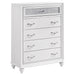 Barzini 5-drawer Chest White - Premium Chest from Coaster Z2 Standard - Just $520! Shop now at Furniture Wholesale Plus  We are the best furniture store in Nashville, Hendersonville, Goodlettsville, Madison, Antioch, Mount Juliet, Lebanon, Gallatin, Springfield, Murfreesboro, Franklin, Brentwood